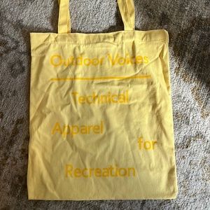 Outdoor Voices Yellow Charlotte NC tote bag